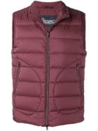 Herno Zipped Gilet Jacket - Red