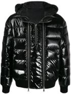 Balmain Quilted Down Jacket - Black