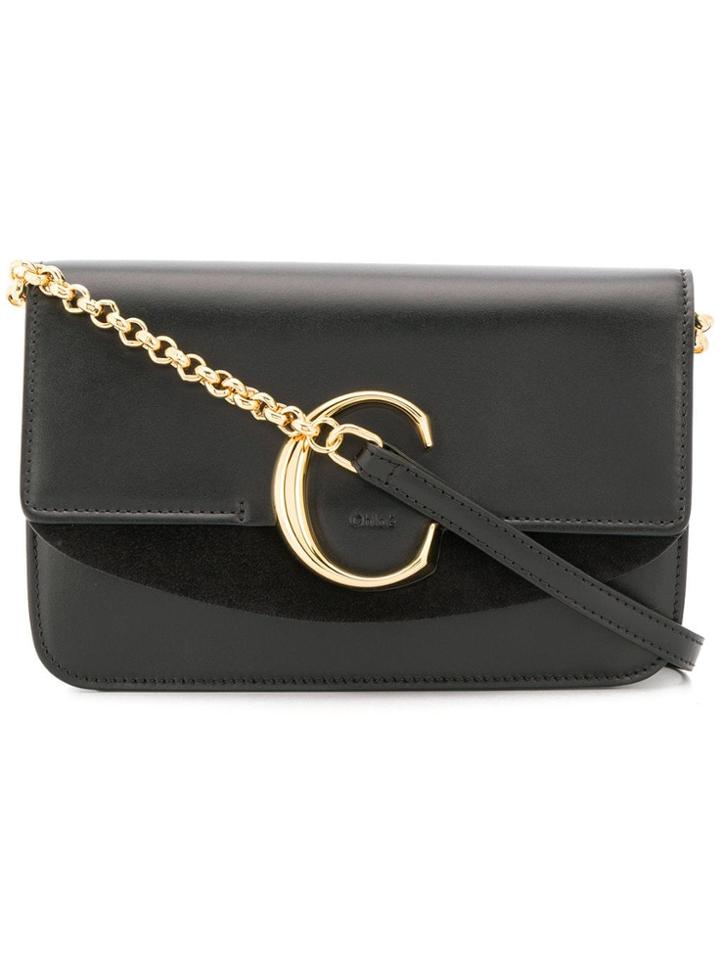 Chloé C Crossbody Bag - Black