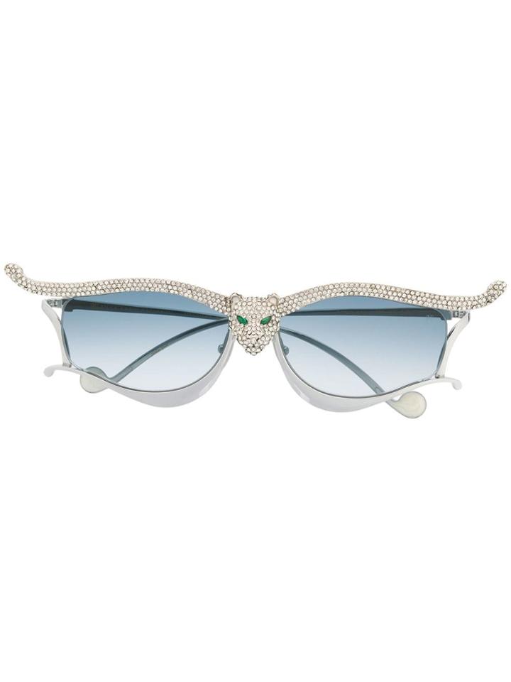 Anna Karin Karlsson Pantheress Sunglasses - Silver
