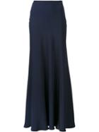 Peter Cohen Turin Maxi Skirt, Women's, Size: Small, Blue, Silk