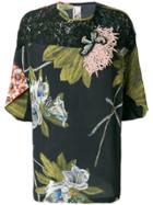 Antonio Marras Floral Print Blouse With Embroidery And Lace Details -