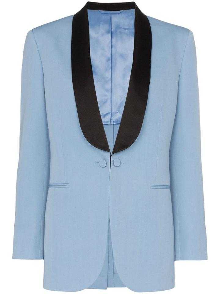 Calvin Klein 205w39nyc Two-tone Wool Tuxedo Jacket - Blue