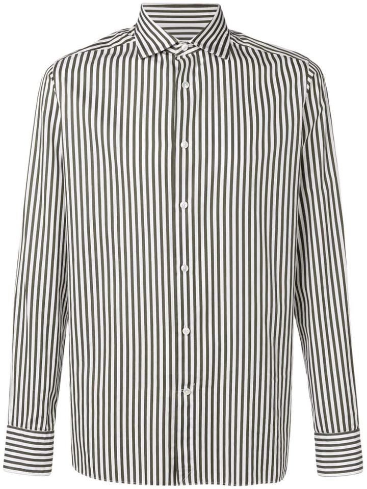 Ermenegildo Zegna Classic Striped Shirt - Green