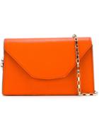 Valextra Iside Crossbody Bag, Women's, Yellow/orange, Calf Leather