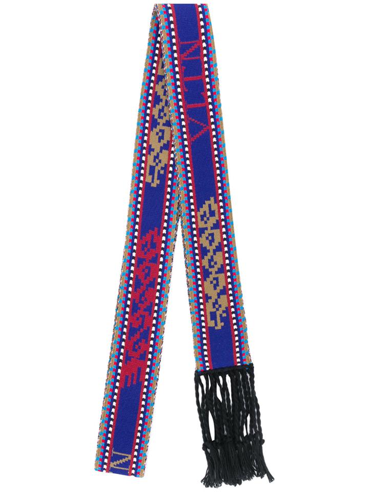 Valentino Vltn Knitted Skinny Scarf - Multicolour