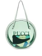 Emilio Pucci Mint Round Vinyl Tote - Green