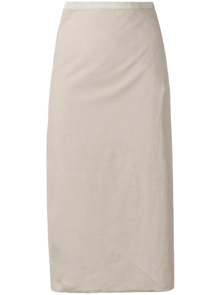 Falda Skirt - Women - Linen/flax - 3, Nude/neutrals, Linen/flax, Majestic Filatures