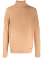 Dsquared2 Relaxed-fit Turtleneck Jumper - Brown