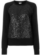Junya Watanabe Comme Des Garçons Sequin Panel Sweatshirt - Black