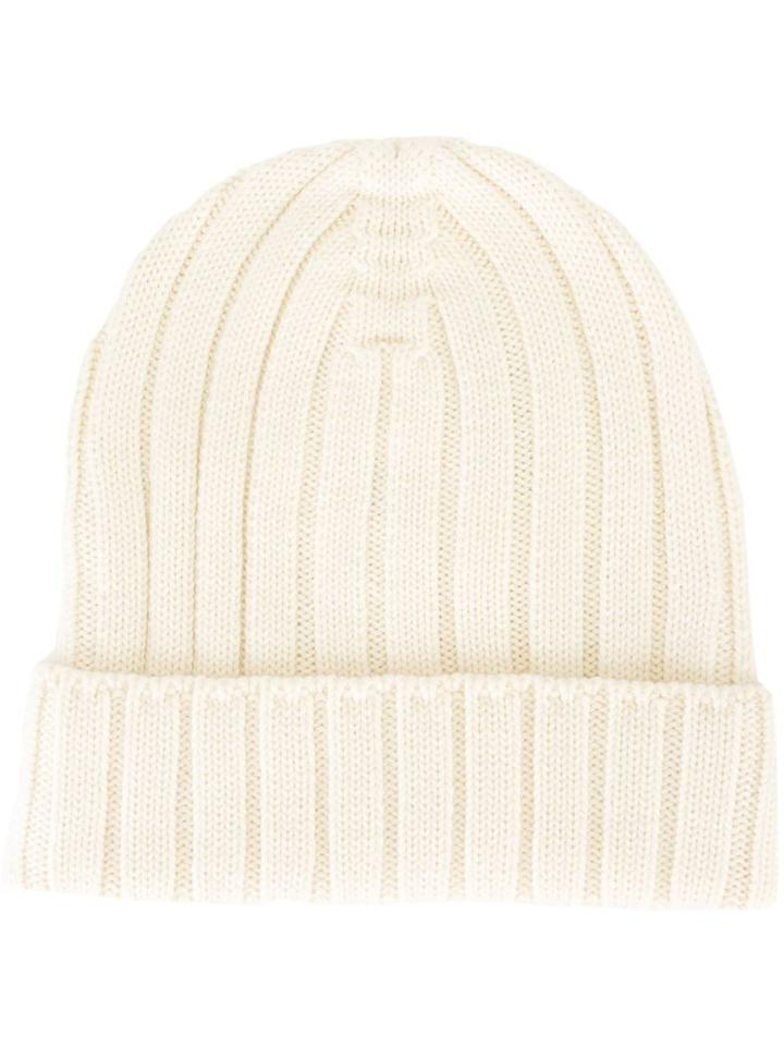 Mm6 Maison Margiela Ribbed Beanie Hat
