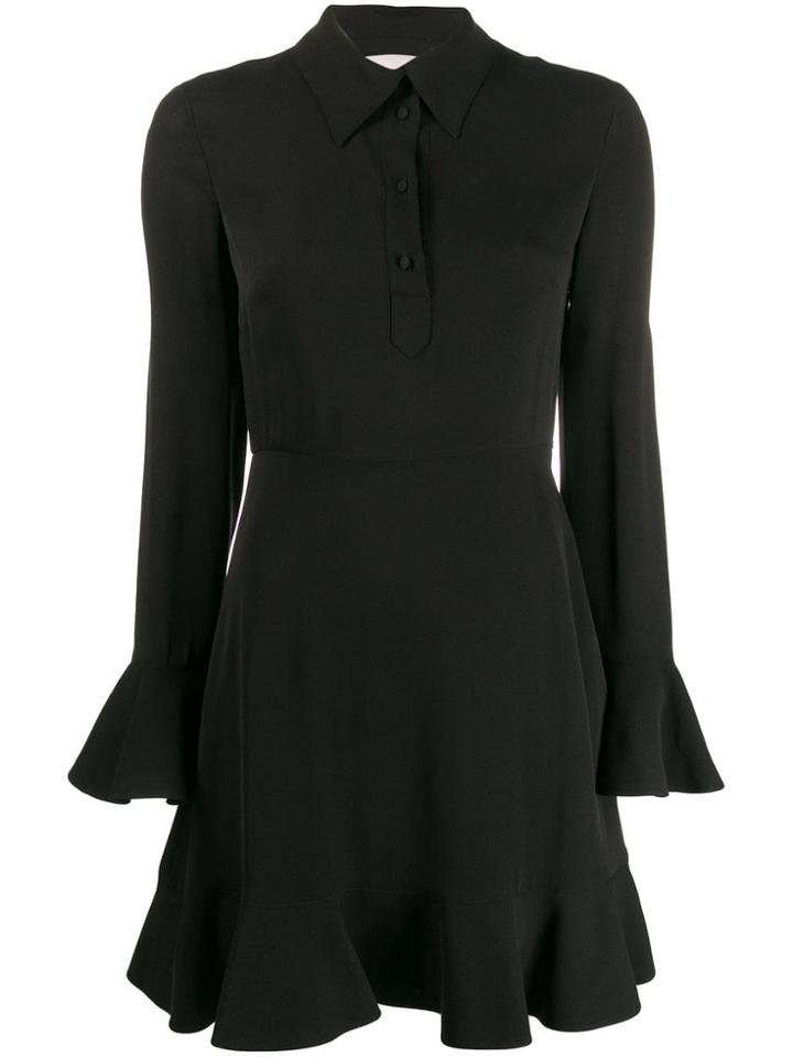 Valentino Pointed Collar Shirt Dress - Black
