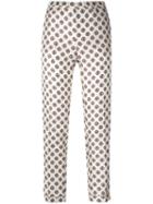 Alberto Biani Patterned Trousers, Women's, Size: 44, Nude/neutrals, Silk