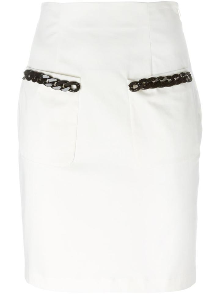 Love Moschino Chain Trim Pencil Skirt