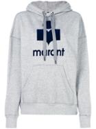 Isabel Marant Étoile - Logo Print Hoodie - Women - Cotton/polyamide/polyester - 34, Grey, Cotton/polyamide/polyester