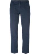 Massimo Alba - Chino Trousers - Women - Cotton/linen/flax - 40, Women's, Blue, Cotton/linen/flax