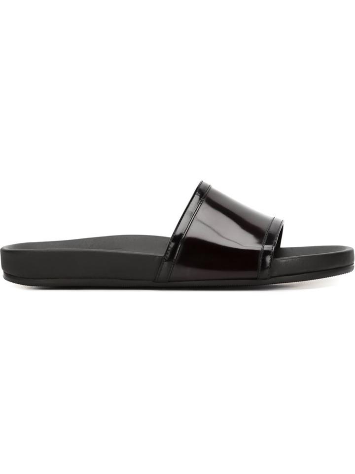 Marc Jacobs Varnished Pool Sliders
