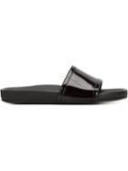 Marc Jacobs Varnished Pool Sliders
