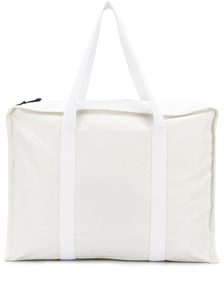 Kassl Editions Large Zipped Tote Bag - White