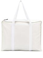 Kassl Editions Large Zipped Tote Bag - White