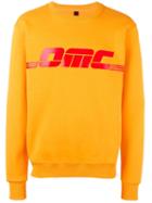 Omc Logo Print Sweatshirt, Men's, Size: Medium, Yellow/orange, Cotton