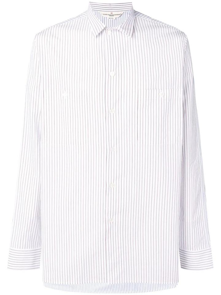 Golden Goose Striped Formal Shirt - White