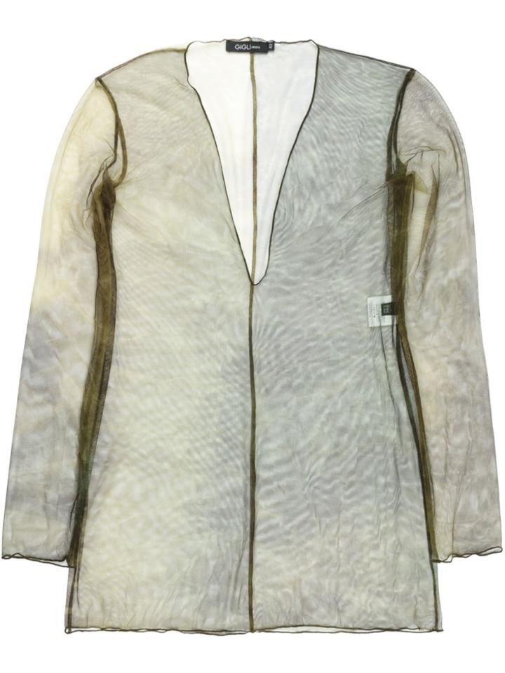 Romeo Gigli Vintage Sheer Tunic - Green