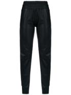 Andrea Bogosian Panelled Leather Trousers - Black
