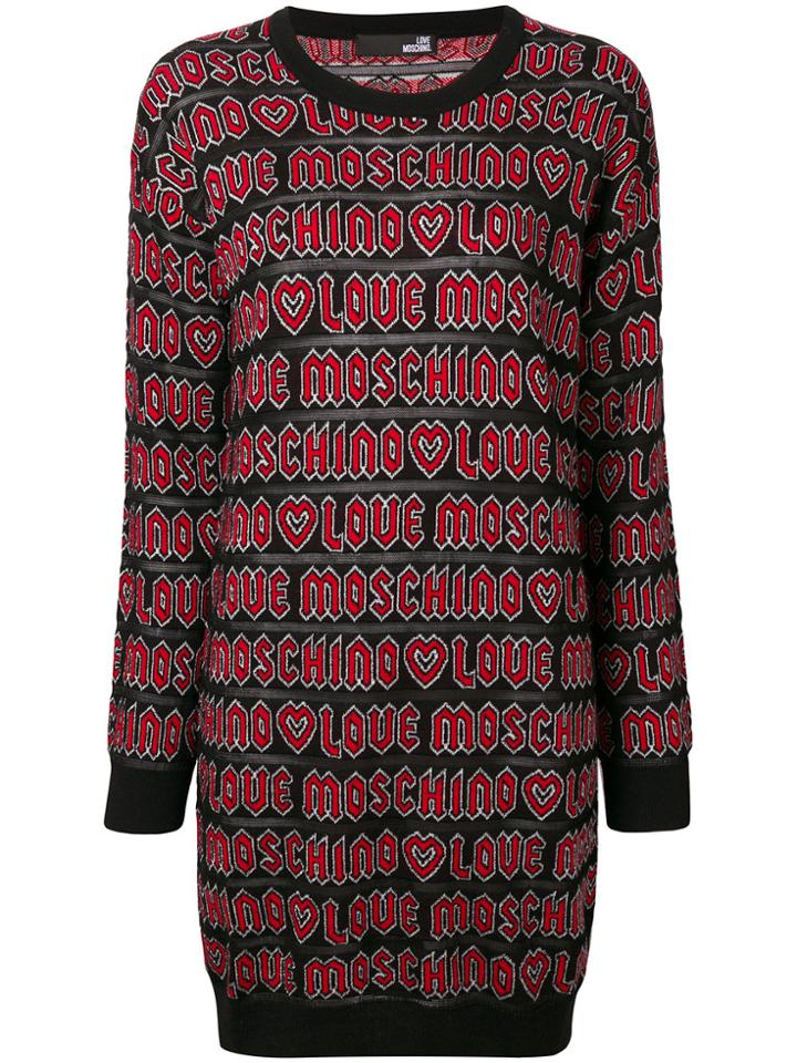 Love Moschino Love Logo Jumper - Black
