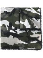 Valentino Camouflage Scarf - Green