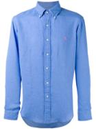Polo Ralph Lauren Plain Shirt, Men's, Size: Xl, Blue, Linen/flax