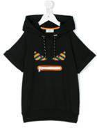 Fendi Kids Monster Hooded Sweatshirt, Boy's, Size: 6 Yrs, Black