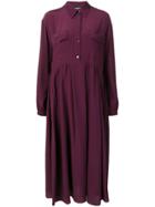 Rochas Mid-length Shirt Dress - Purple