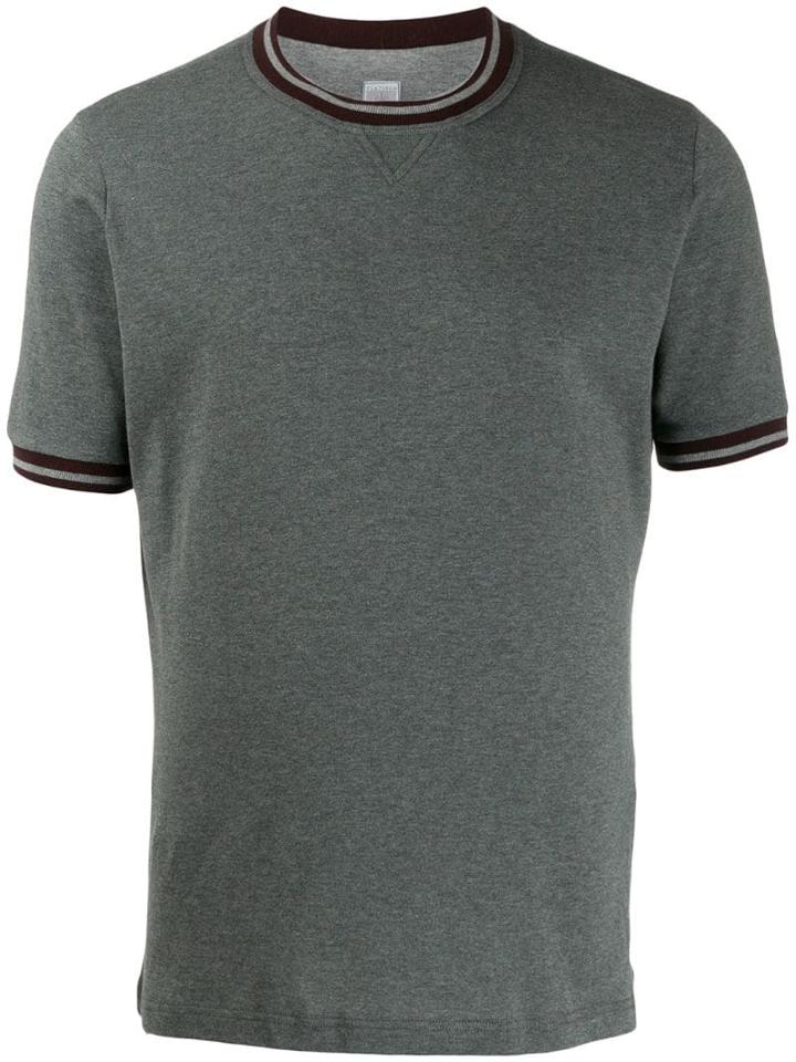Eleventy Short-sleeve Fitted T-shirt - Grey