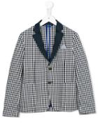 Tagliatore Junior - Checked Blazer - Kids - Cotton/acetate/viscose - 11 Yrs, Blue