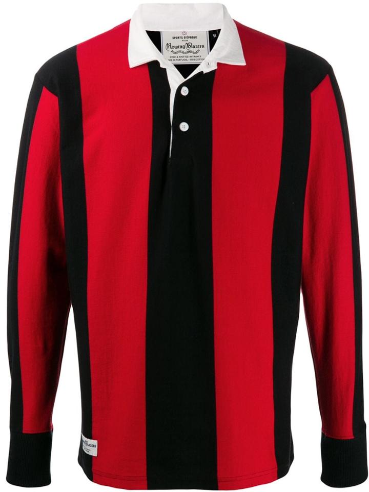 Rowing Blazers Striped Polo Top - Red