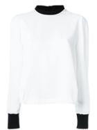 Victoria Victoria Beckham Contrasting Trim Blouse