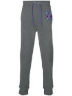 Versus Embroidered Safety-pin Sweatpants - Grey