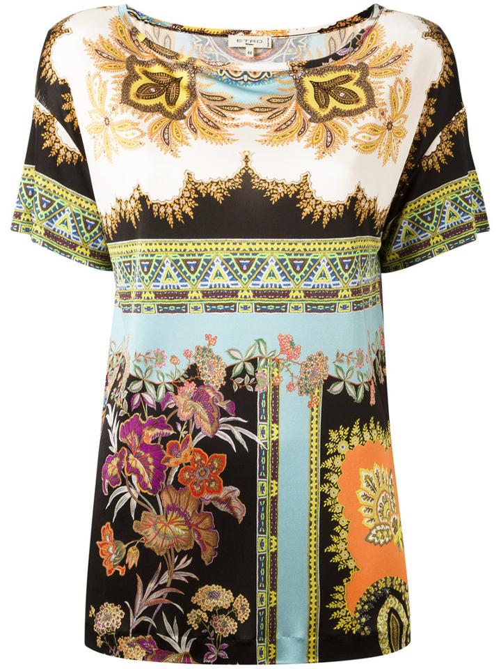 Etro Printed Silk Blouse, Women's, Size: 44, Silk