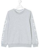 Kenzo Kids Logo Print Sweatshirt - Grey