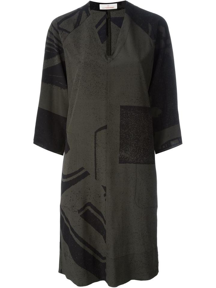 A.f.vandevorst 161 Dessert Dress, Women's, Size: 40, Green, Silk/spandex/elastane