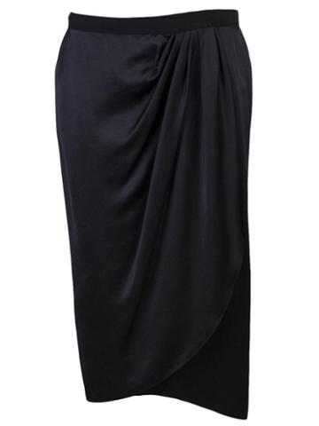 Lanvin Front Overlap Skirt
