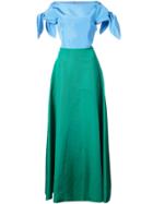 Carolina Herrera Open Back Gown - Green