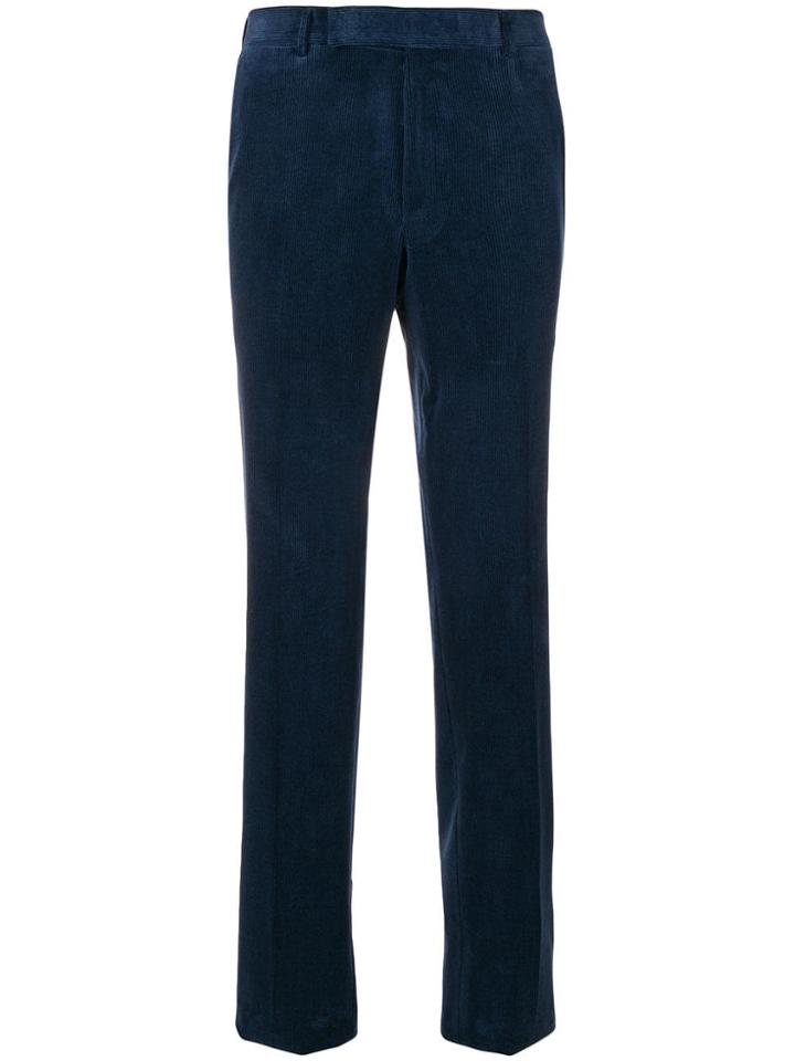Ermenegildo Zegna Tailored Slim Trousers - Blue