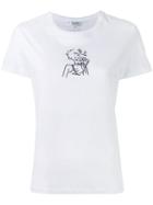 Kenzo Sketch Print T-shirt, Women's, Size: Small, White, Cotton
