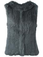 Yves Salomon Hooded Fur Vest