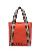 Stella Mccartney Logo-print Padded Nylon Tote Bag - Orange
