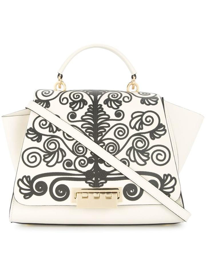 Zac Zac Posen Eartha Printed Tote Bag - White