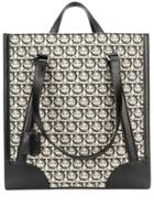 Salvatore Ferragamo Monogram Print Tote - Neutrals