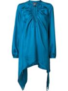 Thomas Wylde Silk 'charge' Blouse, Women's, Size: Large, Blue, Silk